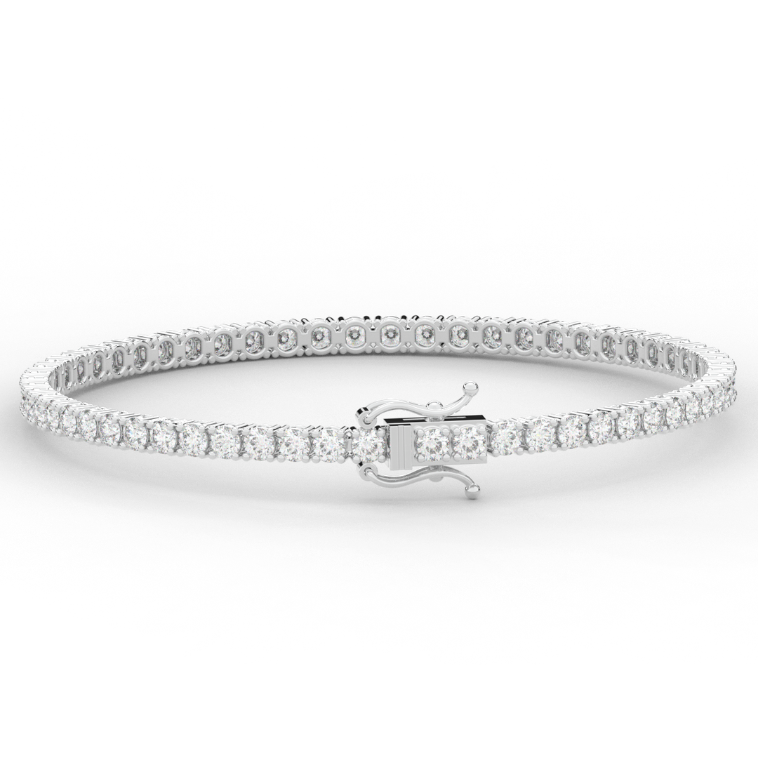 5.00CT.TW ROUND LAB DIAMOND TENNIS BRACELET