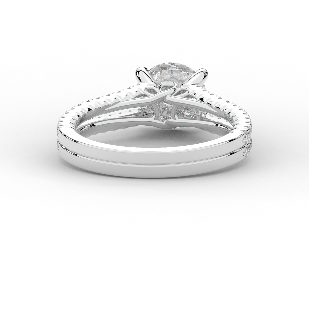 1.90CT.TW ROUND LAB DIAMOND SOLITAIRE ENGAGEMENT RING