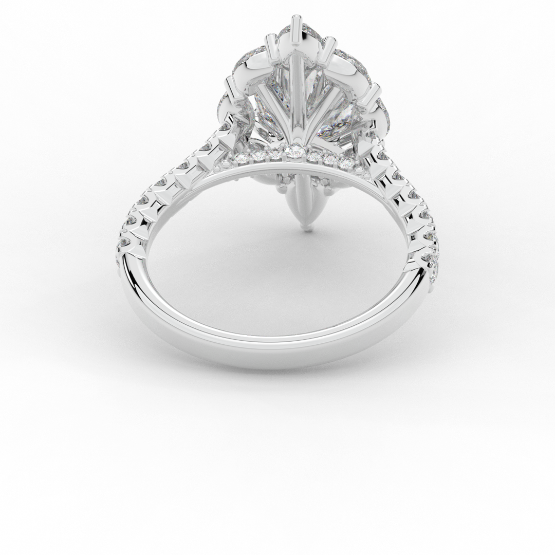 2.75CT.TW OVAL LAB DIAMOND HALO ENGAGEMENT RING