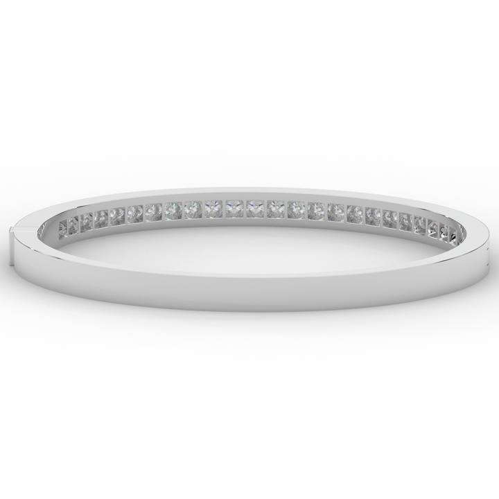 1.25CT.TW ROUND LAB DIAMOND BANGLE