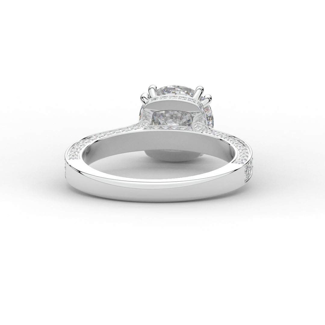 2.60CT.TW ROUND LAB DIAMOND SOLITAIRE ENGAGEMENT RING