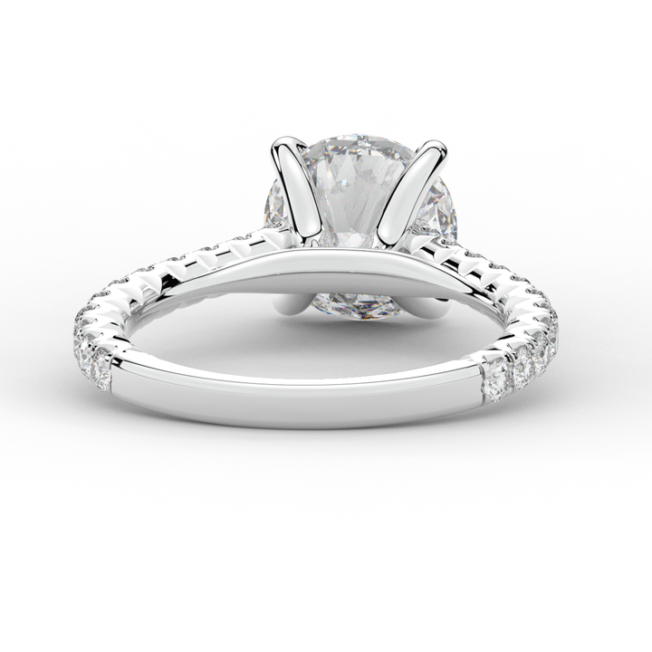 2.40CT.TW ROUND LAB DIAMOND ENGAGEMENT RING