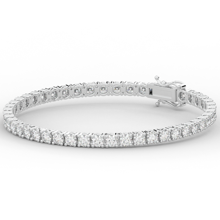 7.00CT.TW ROUND LAB DIAMOND TENNIS BRACELET