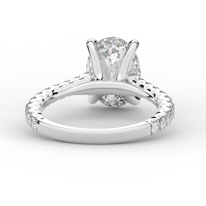 2.40CT.TW OVAL LAB DIAMOND ENGAGEMENT RING