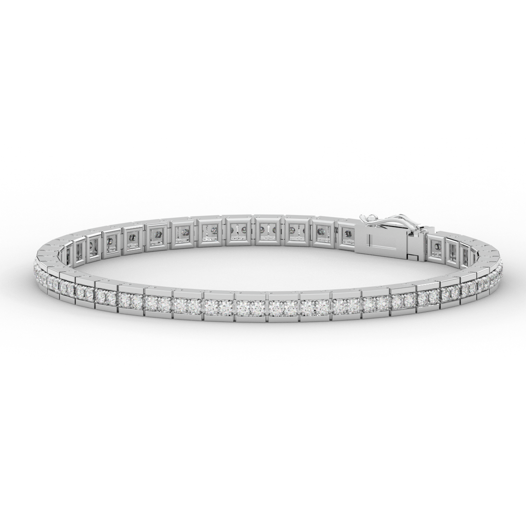 1.90CT.TW ROUND LAB DIAMOND TENNIS BRACELET - Nazarelle