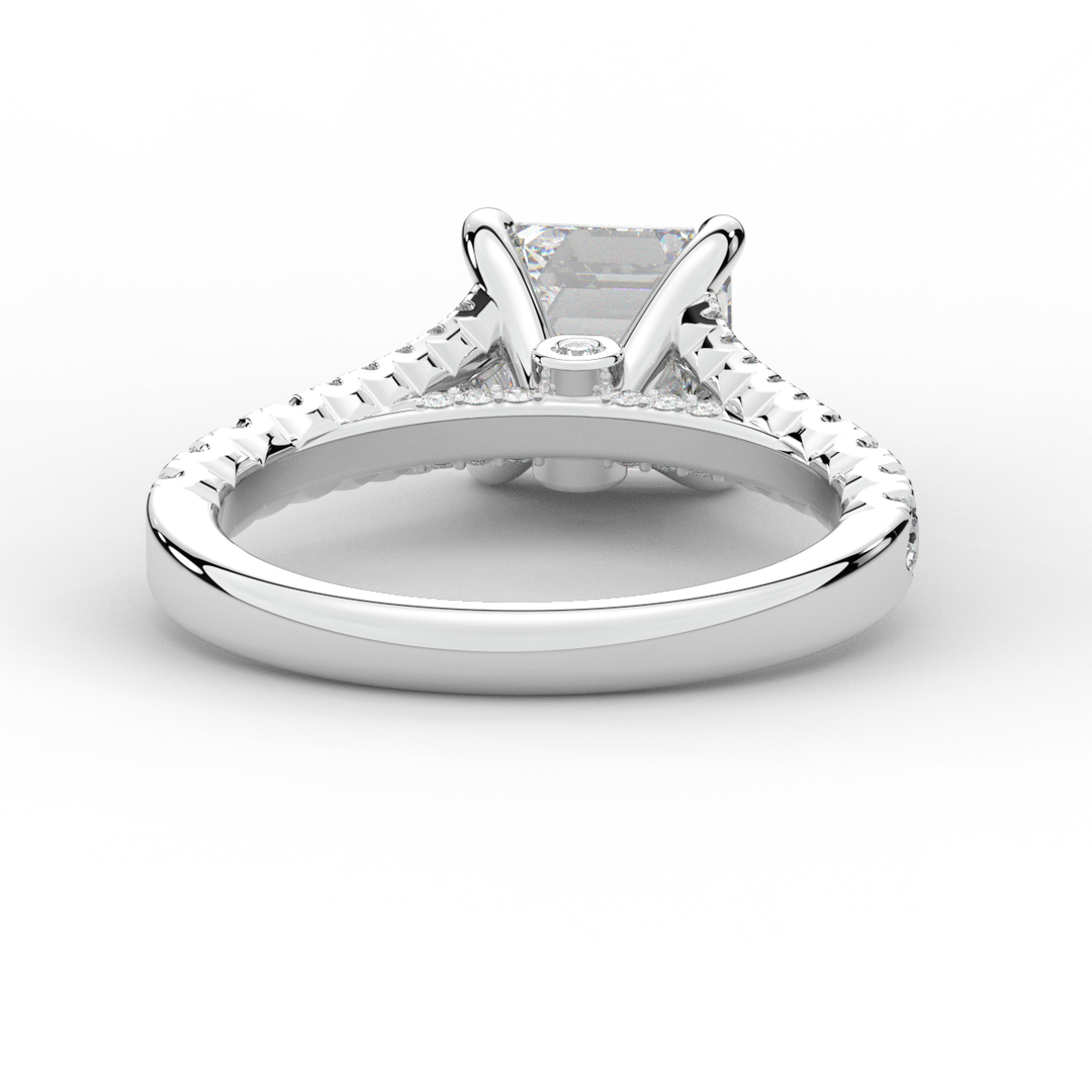 2.45CT.TW ASSCHER LAB DIAMOND ENGAGEMENT RING