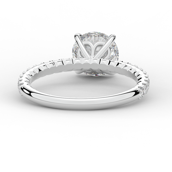 1.75CT.TW ROUND LAB DIAMOND SOLITAIRE ENGAGEMENT RING