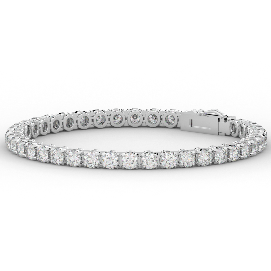 10.50CT.TW ROUND LAB DIAMOND TENNIS BRACELET - Nazarelle