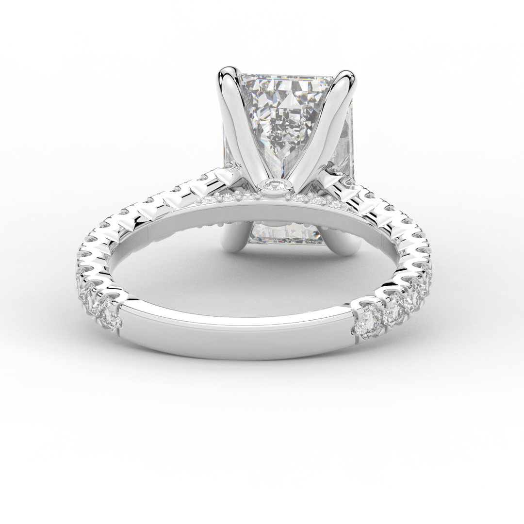 4.25CT.TW EMERALD CUT LAB DIAMOND SOLITAIRE ENGAGEMENT RING