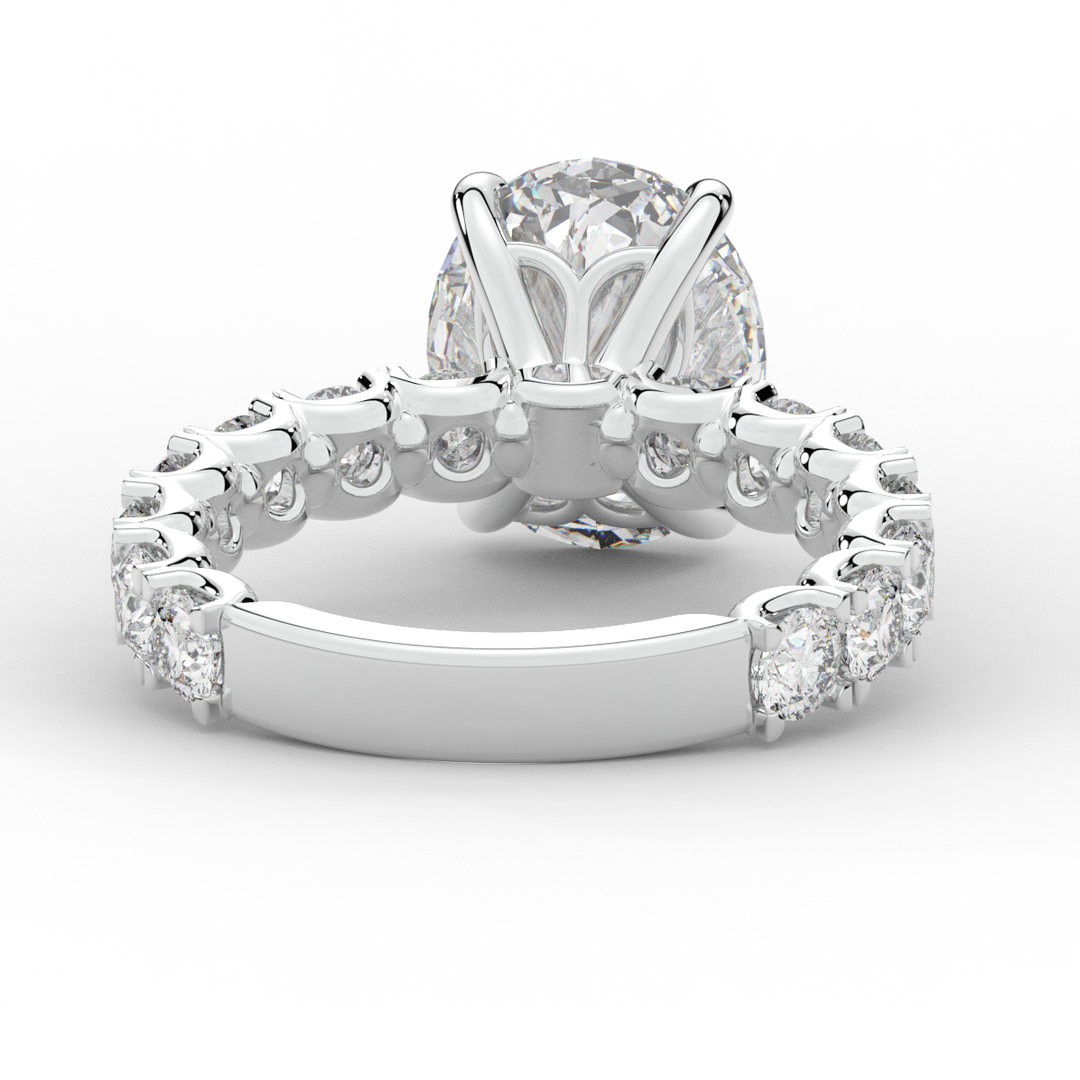 4.35CT.TW OVAL LAB DIAMOND ENGAGEMENT RING