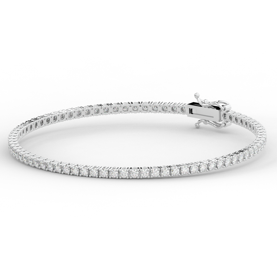 3.00CT.TW ROUND LAB DIAMOND TENNIS BRACELET