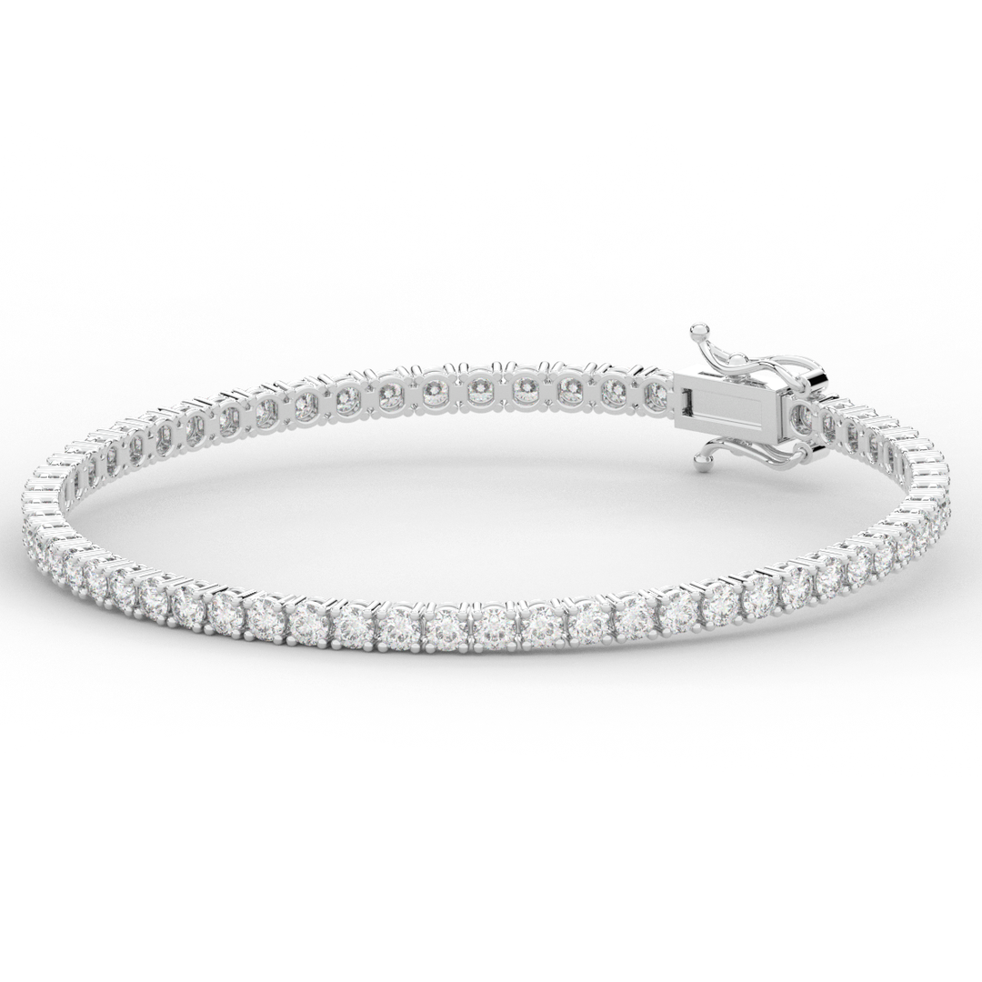 5.00CT.TW ROUND LAB DIAMOND TENNIS BRACELET