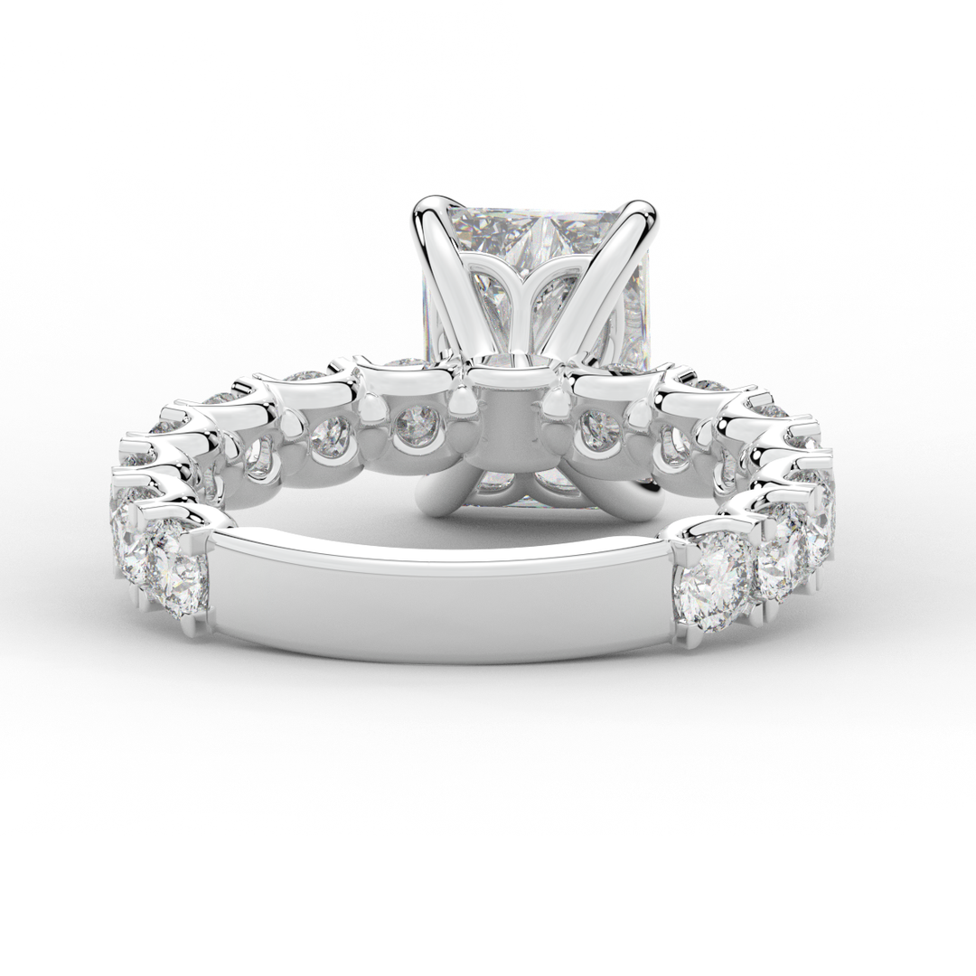 4.35CT.TW RADIANT LAB DIAMOND ENGAGEMENT RING