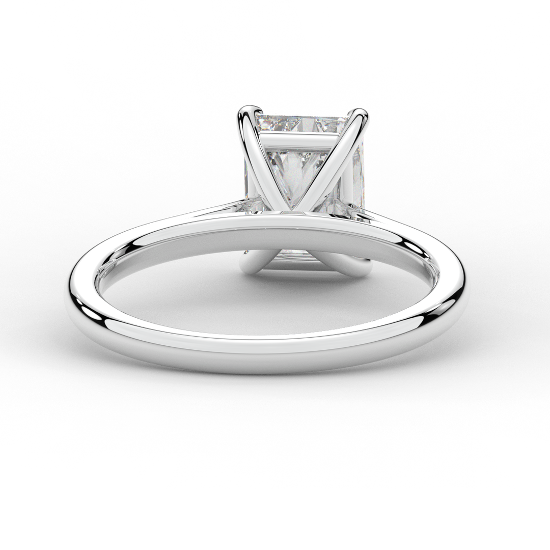 2.00CT RADIANT LAB DIAMOND SOLITAIRE ENGAGEMENT RING