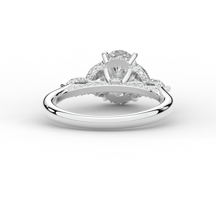 2.00CT.TW OVAL LAB DIAMOND ENGAGEMENT RING