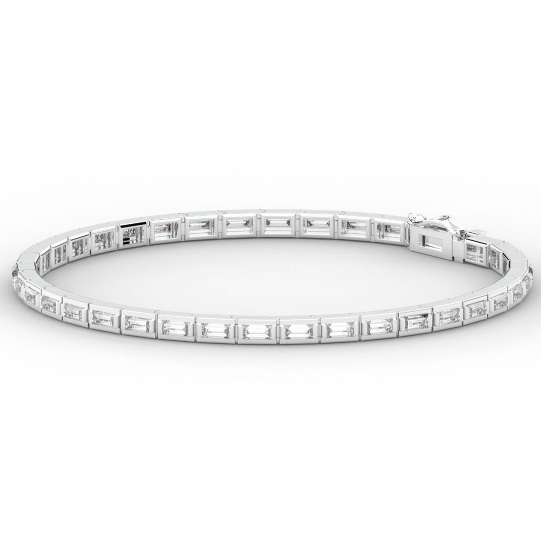 3.40CT.TW ROUND LAB DIAMOND TENNIS BRACELET