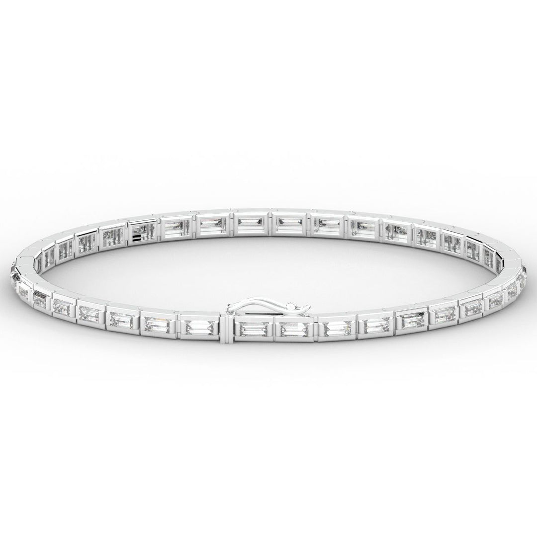 3.40CT.TW ROUND LAB DIAMOND TENNIS BRACELET