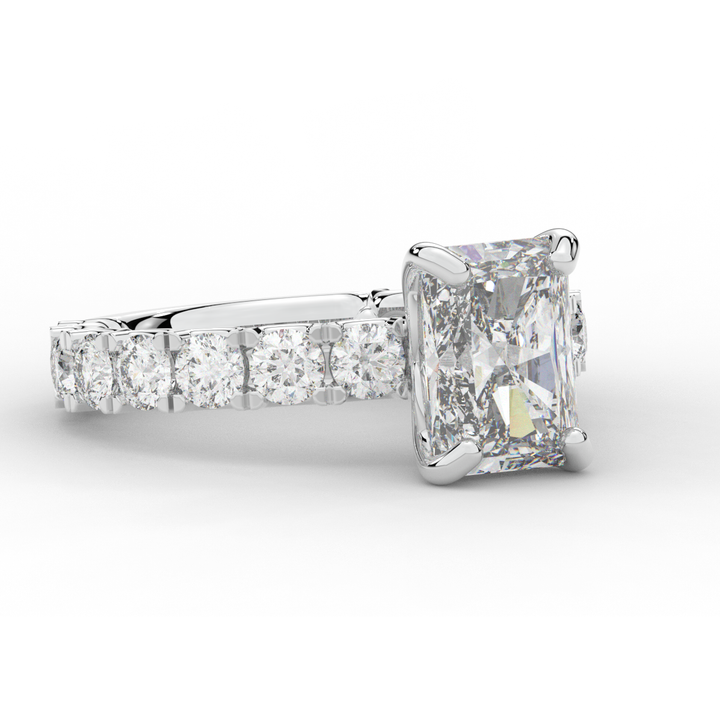 4.35CT.TW RADIANT LAB DIAMOND ENGAGEMENT RING