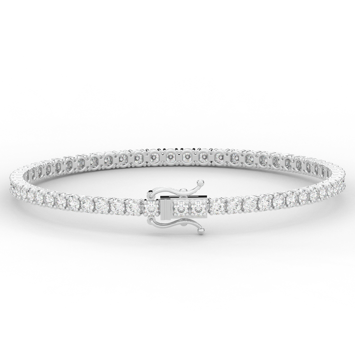 5.00CT.TW ROUND LAB DIAMOND TENNIS BRACELET