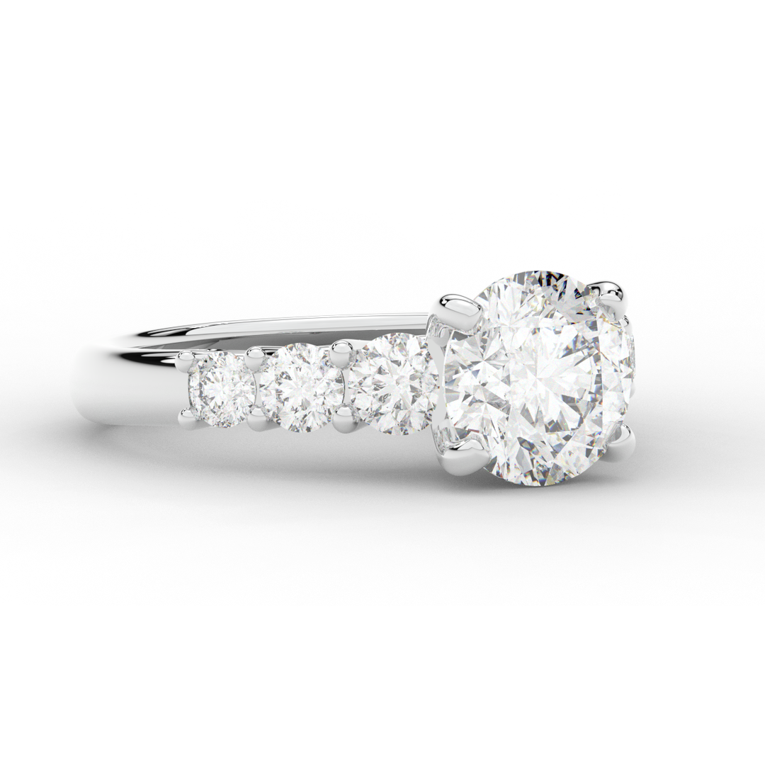 3.00CT.TW ROUND LAB DIAMOND  ENGAGEMENT RING