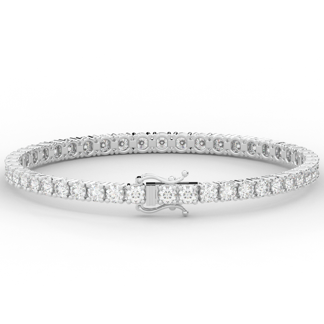 7.00CT.TW ROUND LAB DIAMOND TENNIS BRACELET