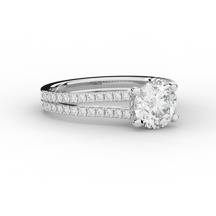 1.90CT.TW ROUND LAB DIAMOND SOLITAIRE ENGAGEMENT RING