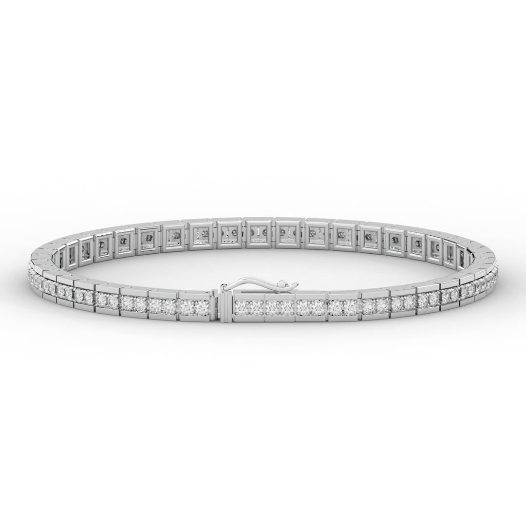 1.90CT.TW ROUND LAB DIAMOND TENNIS BRACELET - Nazarelle