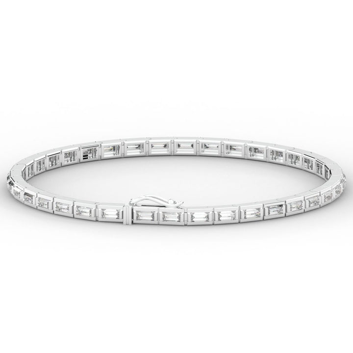 3.40CT.TW ROUND LAB DIAMOND TENNIS BRACELET