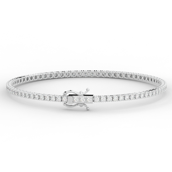 3.00CT.TW ROUND LAB DIAMOND TENNIS BRACELET