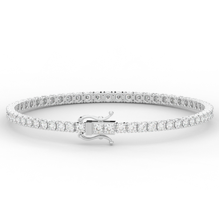 5.00CT.TW ROUND LAB DIAMOND TENNIS BRACELET