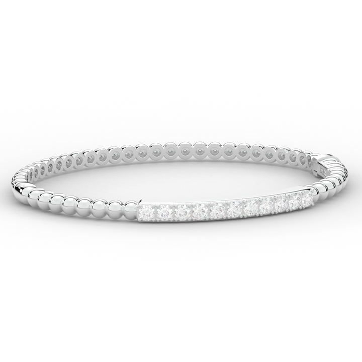 1.10CT.TW ROUND LAB DIAMOND BANGLE