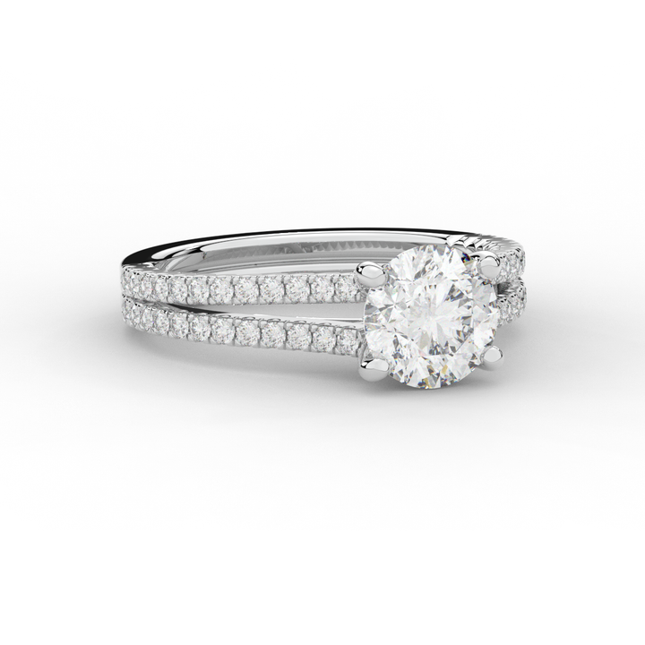 1.90CT.TW ROUND LAB DIAMOND SOLITAIRE ENGAGEMENT RING