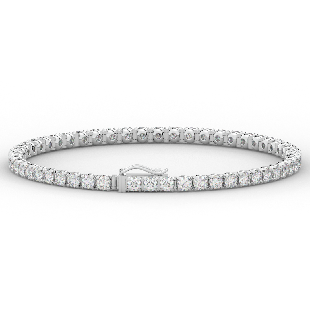 5.30CT.TW ROUND LAB DIAMOND TENNIS BRACELET - Nazarelle