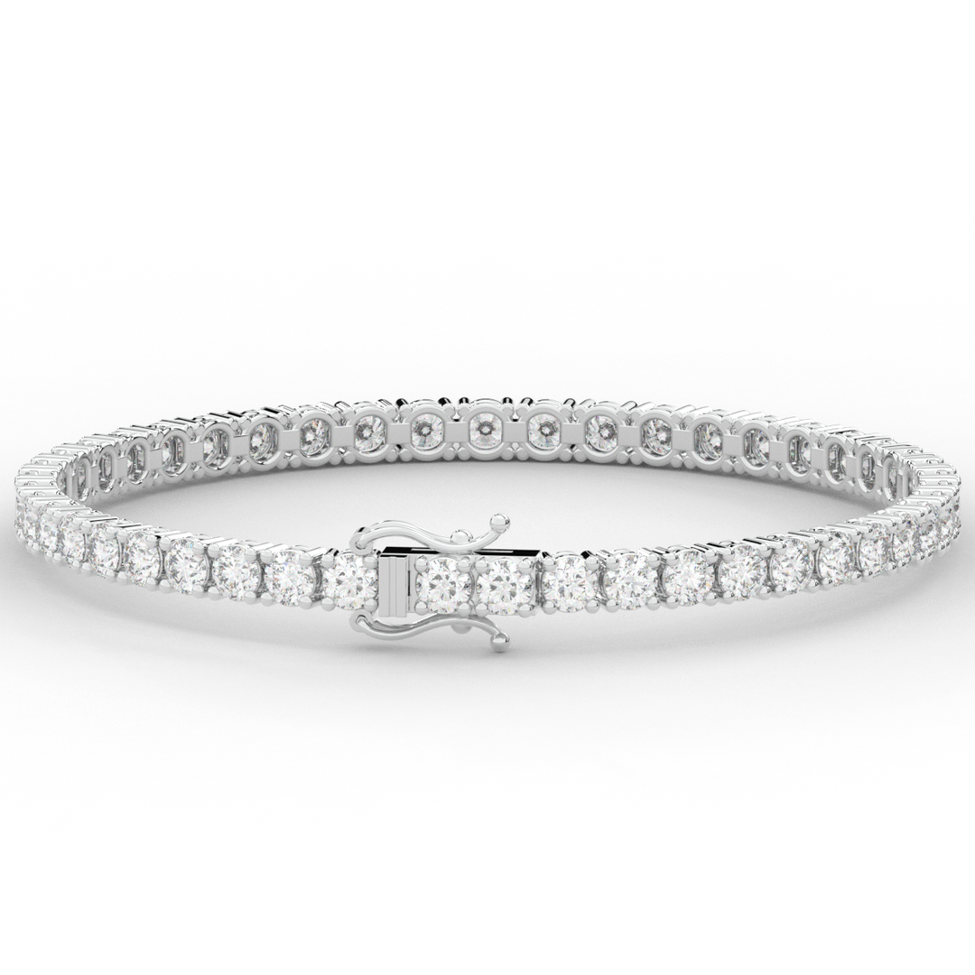 7.00CT.TW ROUND LAB DIAMOND TENNIS BRACELET