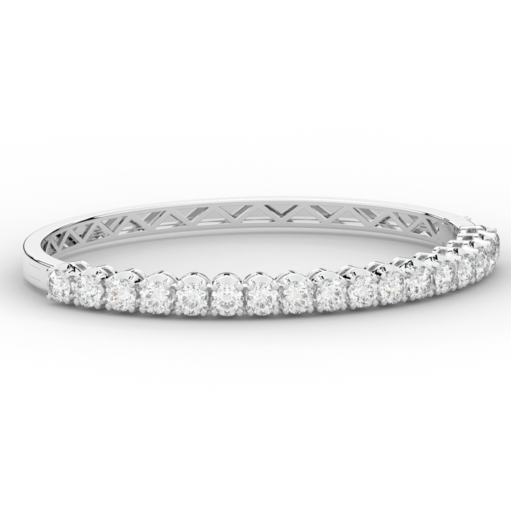 5.00CT.TW ROUND LAB DIAMOND BANGLE