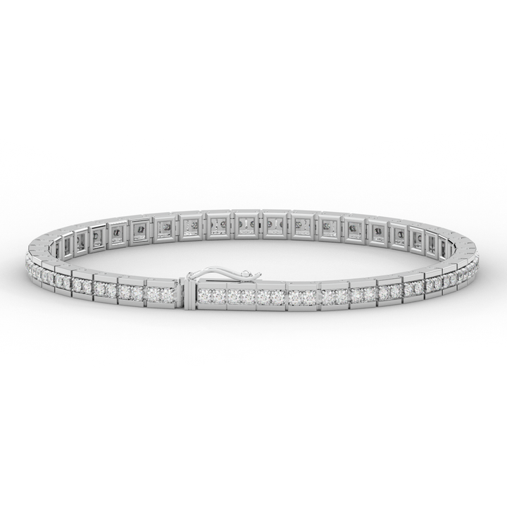 1.90CT.TW ROUND LAB DIAMOND TENNIS BRACELET - Nazarelle