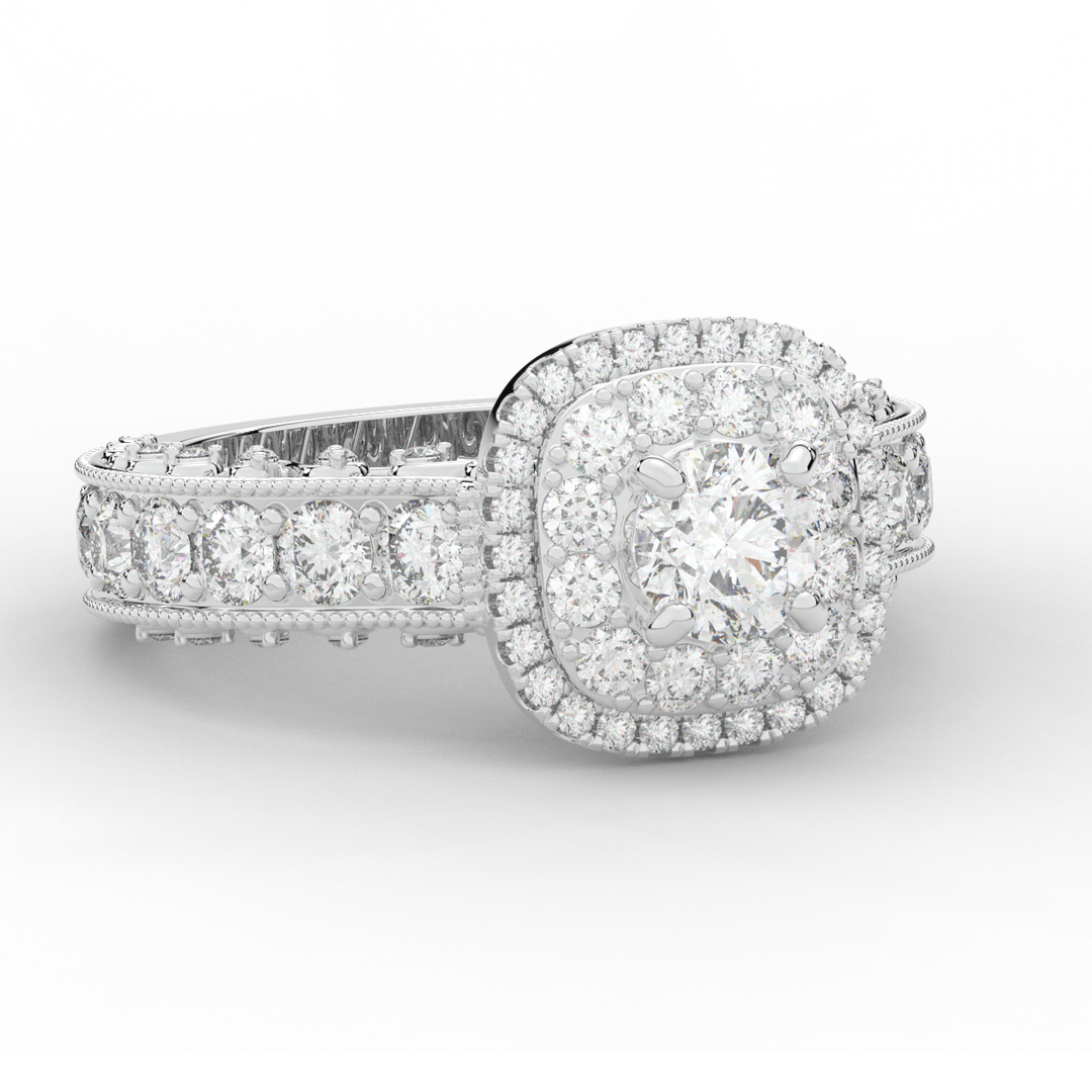 2.30CT.TW ROUND LAB DIAMOND ENGAGEMENT RING