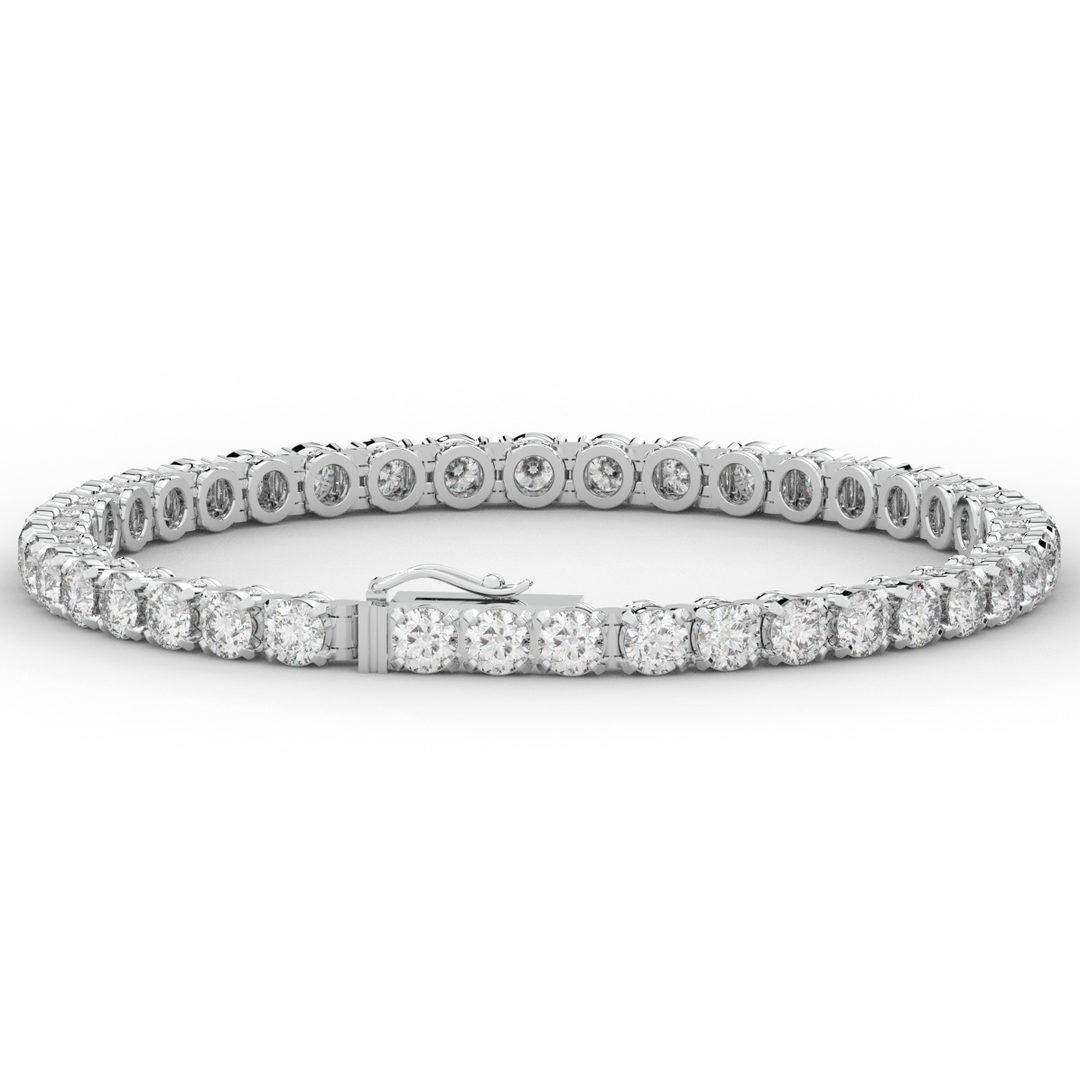 10.50CT.TW ROUND LAB DIAMOND TENNIS BRACELET - Nazarelle