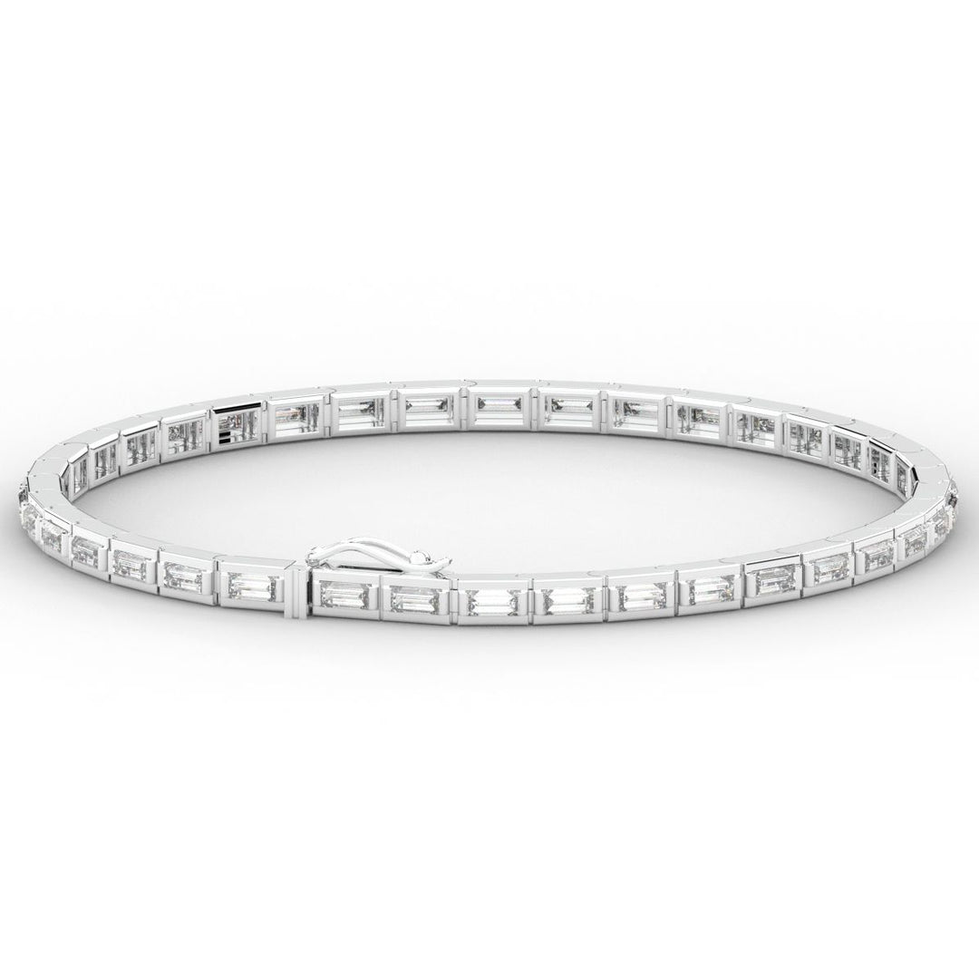 3.40CT.TW ROUND LAB DIAMOND TENNIS BRACELET