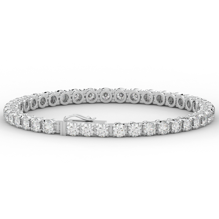 10.50CT.TW ROUND LAB DIAMOND TENNIS BRACELET - Nazarelle