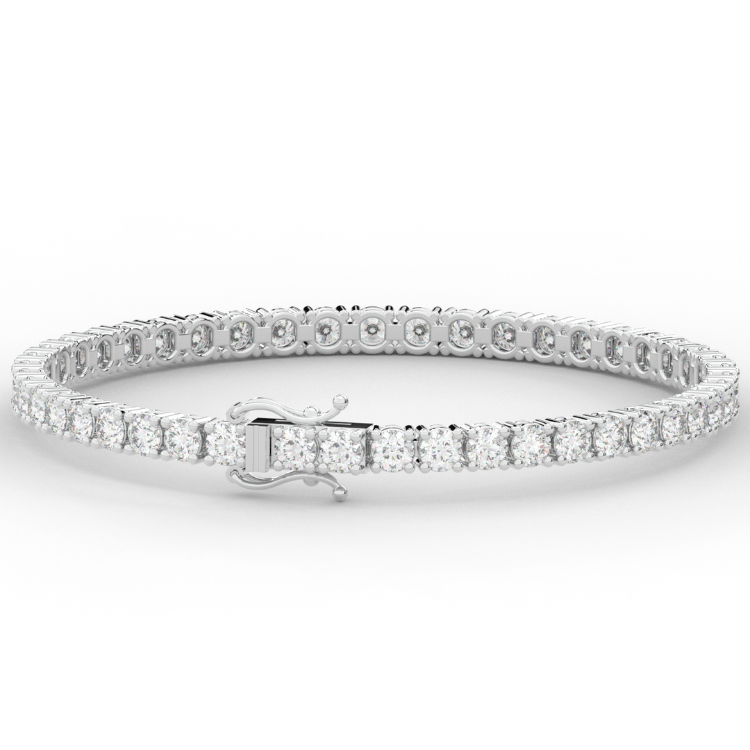 7.00CT.TW ROUND LAB DIAMOND TENNIS BRACELET