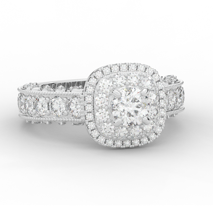 2.30CT.TW ROUND LAB DIAMOND ENGAGEMENT RING