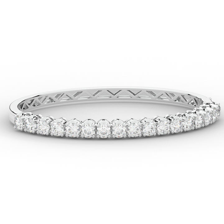 5.00CT.TW ROUND LAB DIAMOND BANGLE