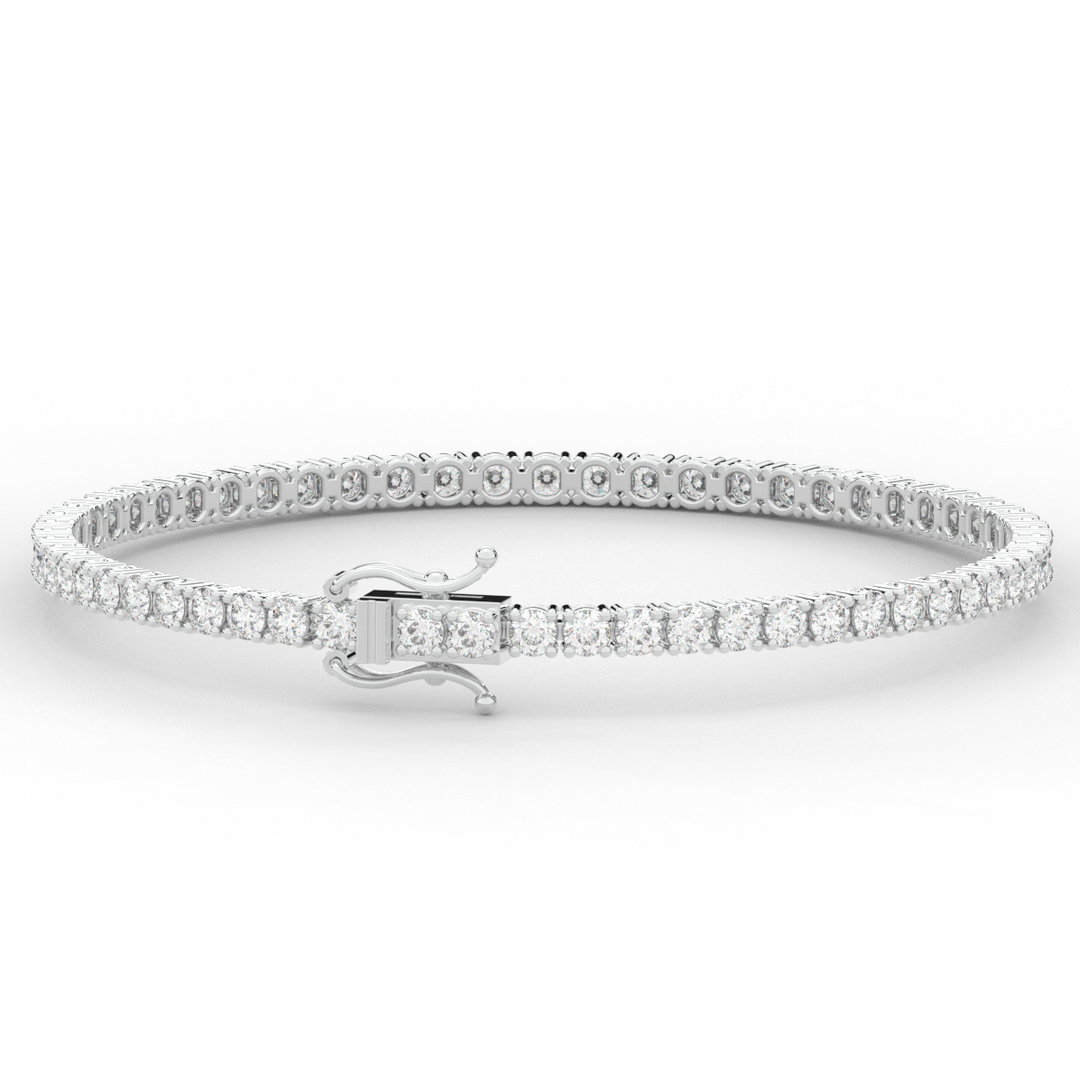 5.00CT.TW ROUND LAB DIAMOND TENNIS BRACELET