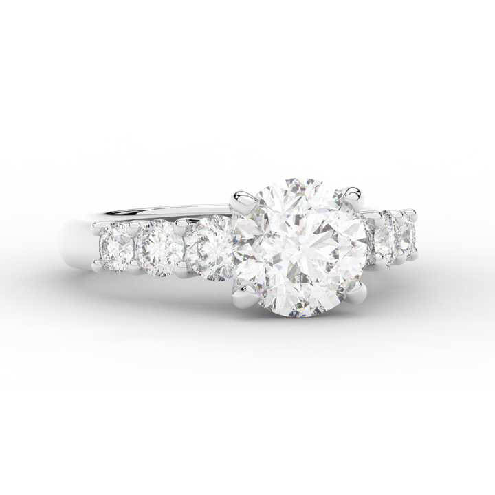 3.00CT.TW ROUND LAB DIAMOND  ENGAGEMENT RING