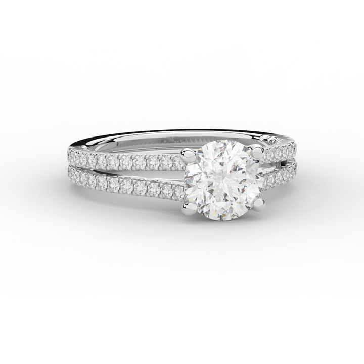 1.90CT.TW ROUND LAB DIAMOND SOLITAIRE ENGAGEMENT RING