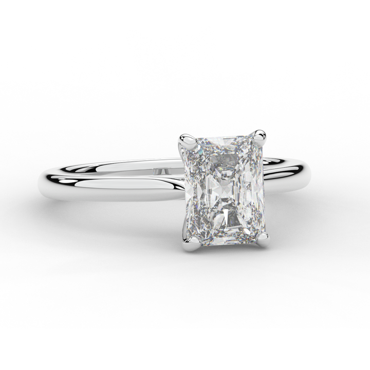 2.00CT RADIANT LAB DIAMOND SOLITAIRE ENGAGEMENT RING