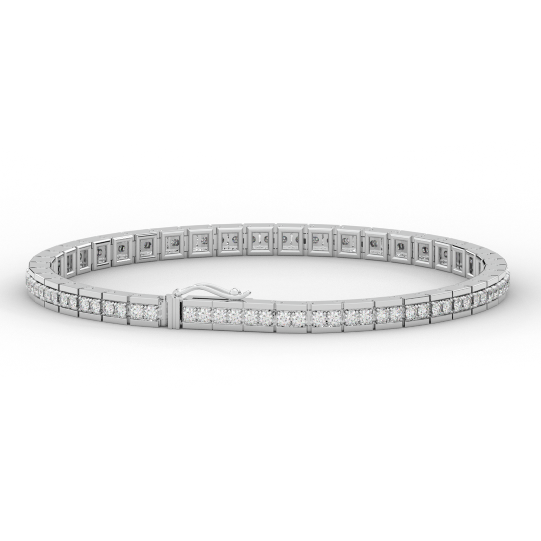 1.90CT.TW ROUND LAB DIAMOND TENNIS BRACELET - Nazarelle