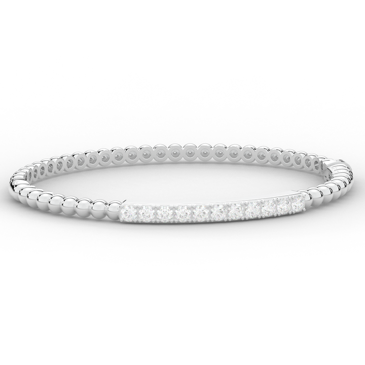 1.10CT.TW ROUND LAB DIAMOND BANGLE