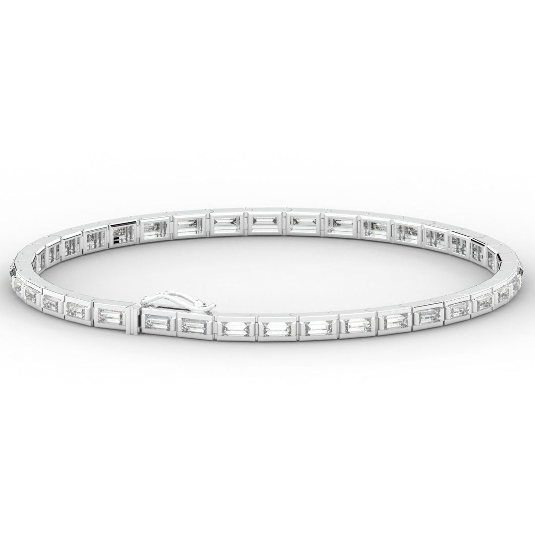 3.40CT.TW ROUND LAB DIAMOND TENNIS BRACELET